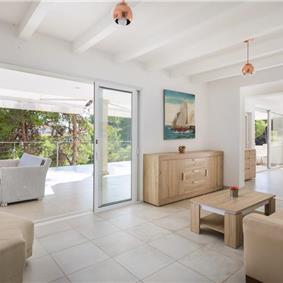 Luxury 6 Bedroom Seafront Villa with pool and Separate Apartment along Secluded Beach near Hvar Town, Sleeps 10-12